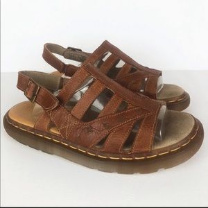 Vintage Dr Marten Leather Fisherman Sandal 9 Tan